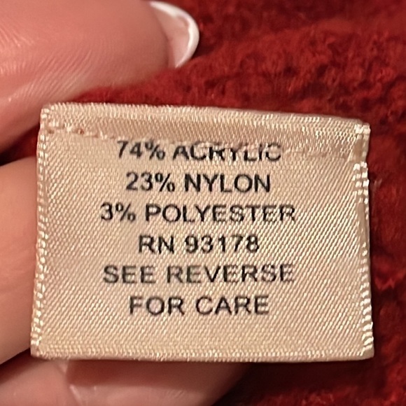 PHILOSOPHY REPUBLIC  SCOOP NECK SWEATER RED SIZE SMALL - Picture 5 of 8